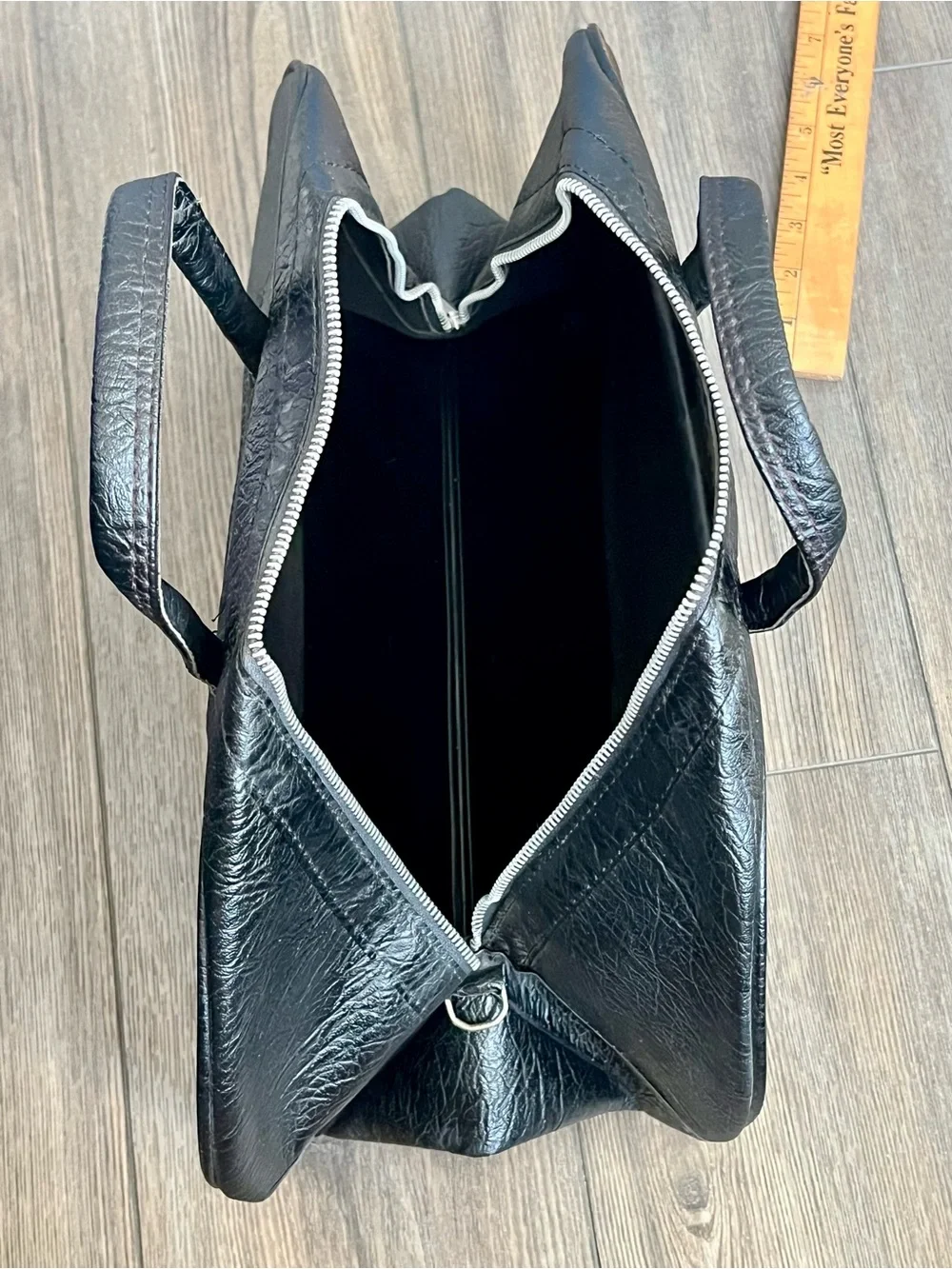 Black Men's Leather Weekender Bag - Classic Travel Holdall